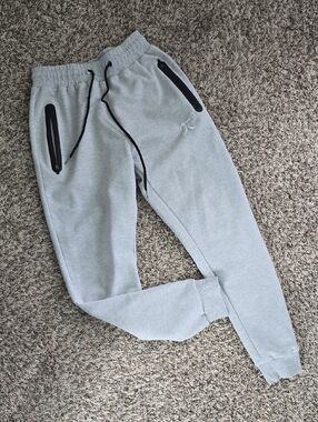 Source Unknown Light Gray Sweatpants Joggers with Black Accents